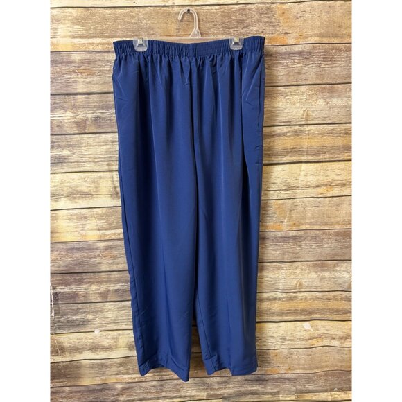 Graver Studio Silky Blues Petite Print Tunic & Chambray Pants Set 2X NWT - Picture 3 of 7